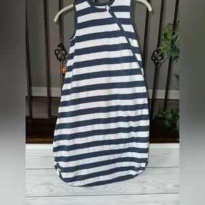Ecolino by Woolino Baby Sleep Sack size 6-12m Blue and White organic cotton